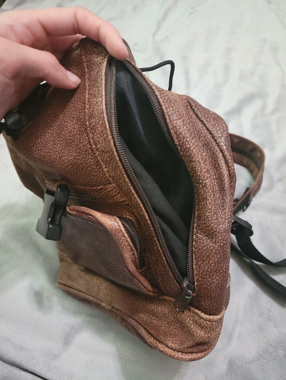 Leather Mini Backpack - Picture 6 of 10